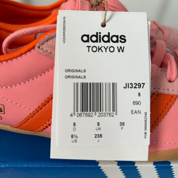 Adidas Originals Tokyo Women’s Sneakers Pink Orange Gold Size 6.5 New With Box - Picture 11 of 14